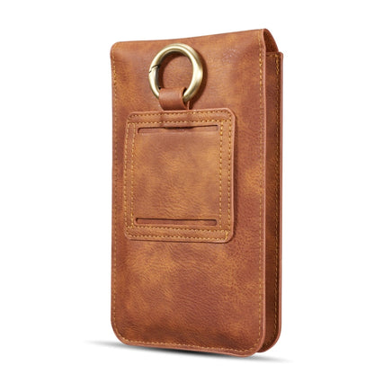 DG.MING Universal Cowskin Leather Protective Case Bag Waist Bag with Card Slots & Hook - More iPhone Cases by DG.MING | Online Shopping South Africa | PMC Jewellery | Buy Now Pay Later Mobicred