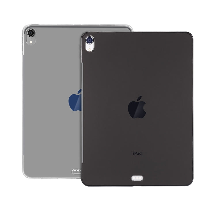 Shockproof TPU Protective Case for iPad Pro 12.9 inch (2018) (Transparent Black) - iPad Pro 12.9 (2018) Cases by PMC Jewellery | Online Shopping South Africa | PMC Jewellery