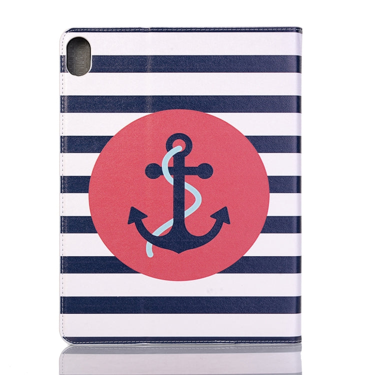 Ship Anchor Pattern Horizontal Flip Leather Case for iPad Air 11 2024 / iPad Pro 11 inch (2018),with Card Slots & Holder & Wallet & Photo Frame & Pen slot - iPad Pro 11 (2018) Cases by PMC Jewellery | Online Shopping South Africa | PMC Jewellery | Buy Now Pay Later Mobicred