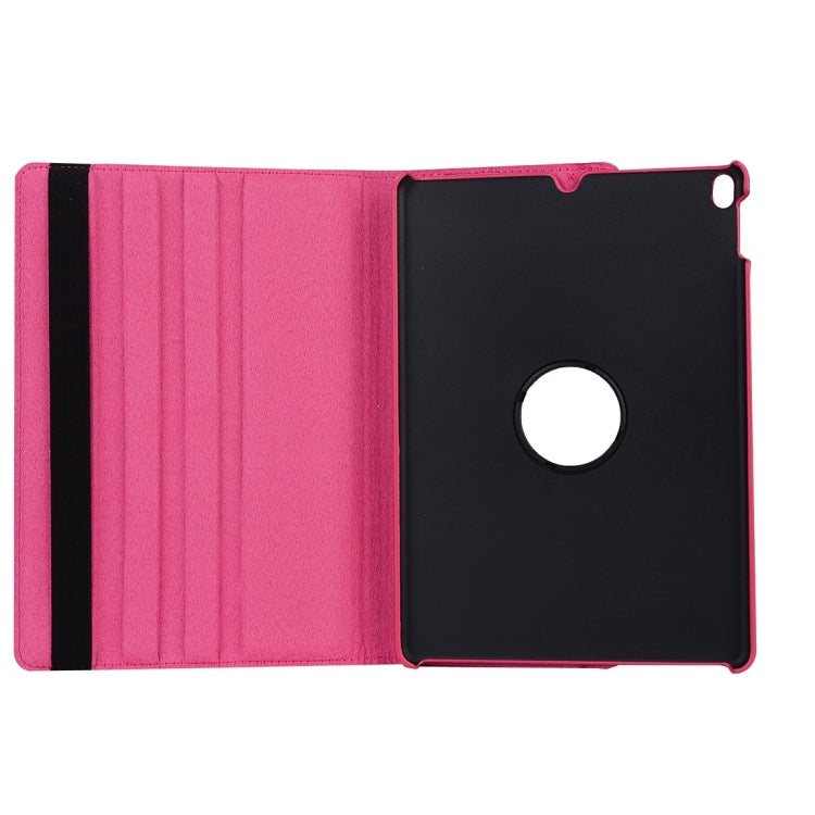 Litchi Texture 360 Degree Spin Multi-function Horizontal Flip Leather Protective Case with Holder for iPad Pro 10.5 inch / iPad Air (2019) (Magenta) - iPad Pro 10.5 inch Cases by PMC Jewellery | Online Shopping South Africa | PMC Jewellery | Buy Now Pay Later Mobicred