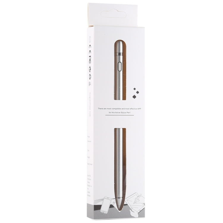 Active Capacitive Stylus for iPod touch / iPad mini & Air & Pro / iPhone(Silver) - Stylus Pen by PMC Jewellery | Online Shopping South Africa | PMC Jewellery | Buy Now Pay Later Mobicred