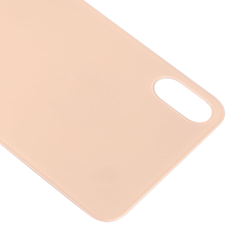 Easy Replacement Big Camera Hole Glass Back Battery Cover with Adhesive for iPhone XS(Gold) - Back Cover by PMC TechLife | Online Shopping South Africa | PMC TechLife | Buy Now Pay Later Mobicred