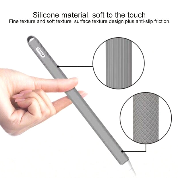 Stylus Pen Silica Gel Shockproof Protective Case for Apple Pencil 2 (White) - Pencil Accessories by PMC Jewellery | Online Shopping South Africa | PMC Jewellery | Buy Now Pay Later Mobicred