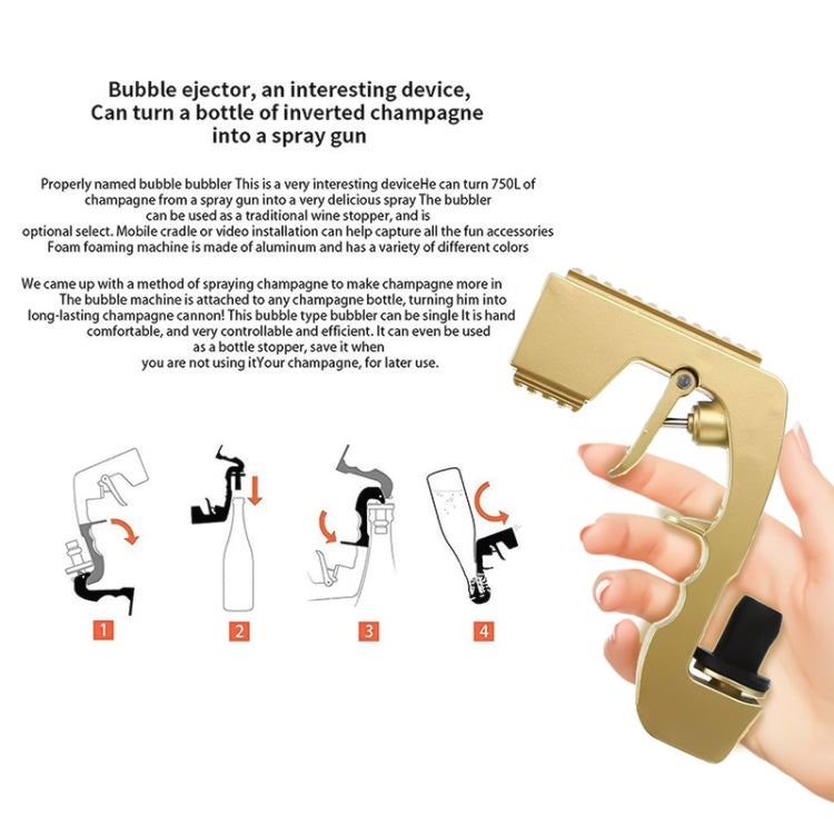 Plastic Wrapped Metal Bubbly Blaster Champagne Bottle Squirt Gun Bar Tool(Black) - Bartending Tools by PMC TechLife | Online Shopping South Africa | PMC TechLife