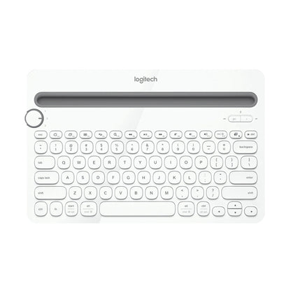 Logitech K480 Multi-device Bluetooth 3.0 Wireless Bluetooth Keyboard with Stand (White) - Wireless Keyboard by Logitech | Online Shopping South Africa | PMC Jewellery | Buy Now Pay Later Mobicred