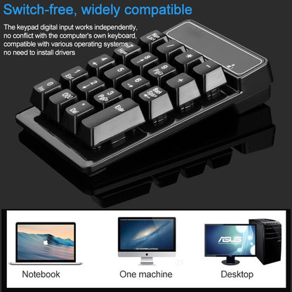 MC Saite 525BT 19 Keys Bluetooth Numeric Keyboard - Mini Keyboard by MC Saite | Online Shopping South Africa | PMC Jewellery | Buy Now Pay Later Mobicred