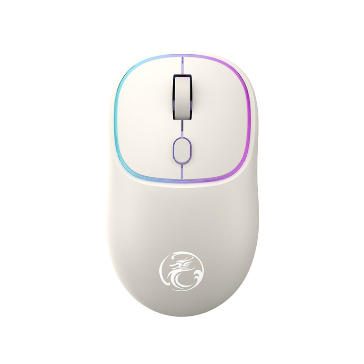 iMICE W-618 Rechargeable 4 Buttons 1600 DPI 2.4GHz Silent Wireless Mouse for Computer PC Laptop (Milk Tea) - Wireless Mice by iMICE | Online Shopping South Africa | PMC Jewellery | Buy Now Pay Later Mobicred