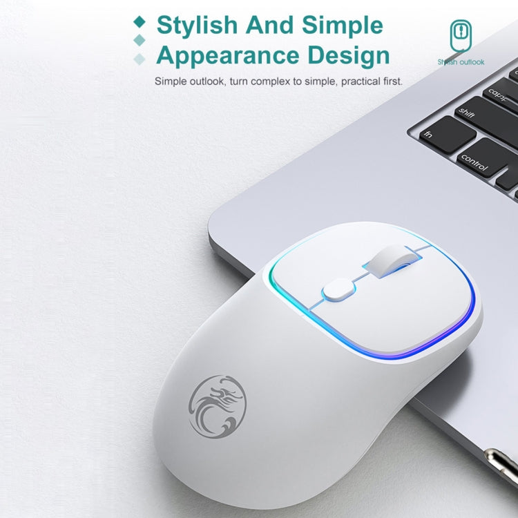 iMICE W-618 Rechargeable 4 Buttons 1600 DPI 2.4GHz Silent Wireless Mouse for Computer PC Laptop (Blue) - Wireless Mice by iMICE | Online Shopping South Africa | PMC Jewellery | Buy Now Pay Later Mobicred