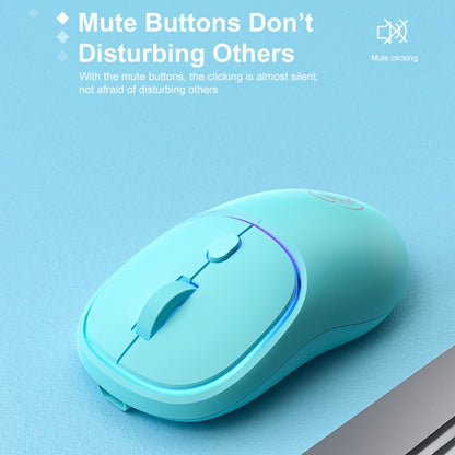 iMICE W-618 Rechargeable 4 Buttons 1600 DPI 2.4GHz Silent Wireless Mouse for Computer PC Laptop (Blue) - Wireless Mice by iMICE | Online Shopping South Africa | PMC Jewellery | Buy Now Pay Later Mobicred