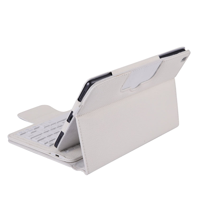 SA510 Detachable Bluetooth Keyboard + Litchi Texture PU Leather Tablet Case with Holder for Galaxy Tab A 10.1 (2019) T510/T515 (White) - Samsung Keyboard by PMC Jewellery | Online Shopping South Africa | PMC Jewellery