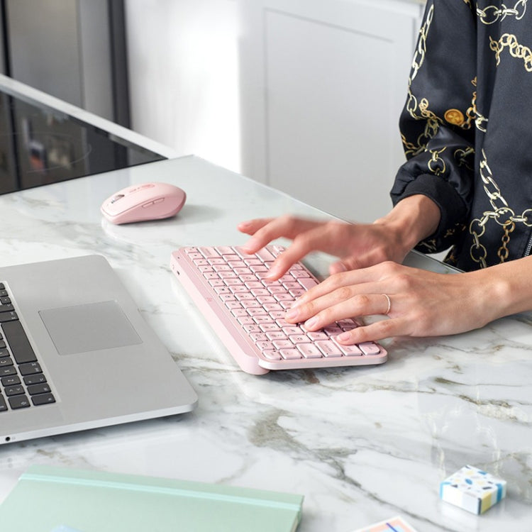 Logitech MX Keys Mini Wireless Bluetooth Ultra-thin Smart Backlit Keyboard (Pink) - Wireless Keyboard by Logitech | Online Shopping South Africa | PMC Jewellery | Buy Now Pay Later Mobicred