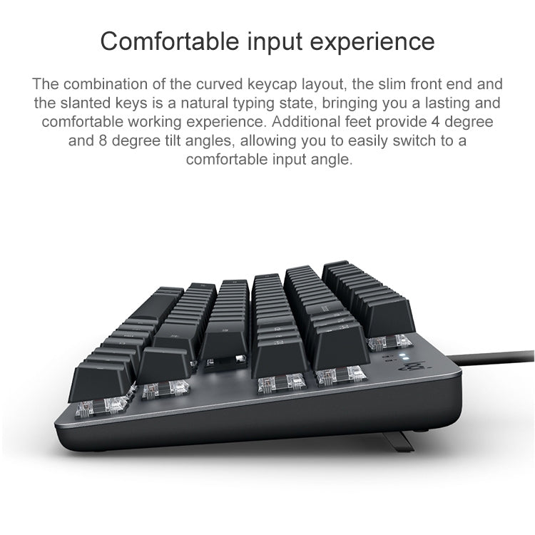 Logitech K835 Mini Mechanical Wired Keyboard, Green Shaft (Black) - free shipping - PMC Jewellery - Order now!