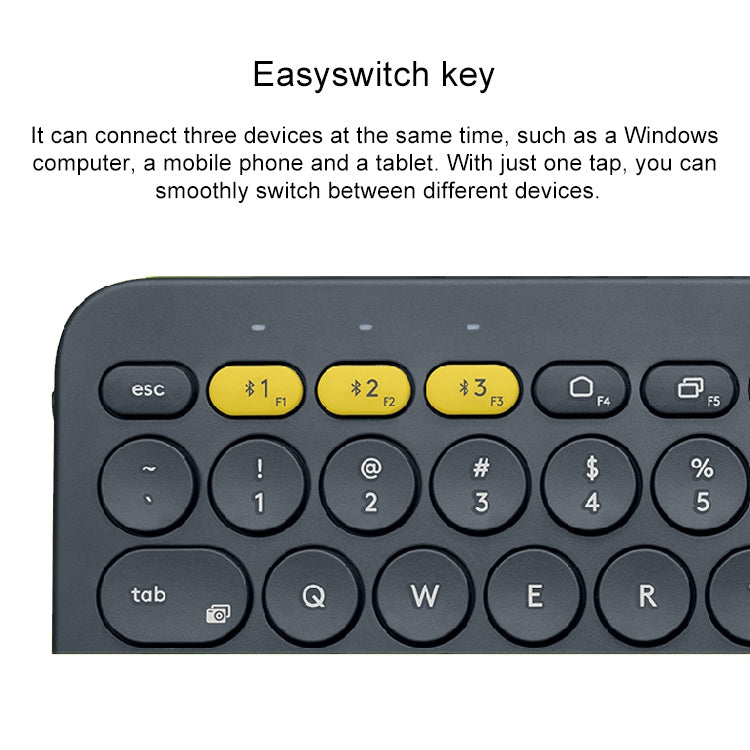 Logitech K380 Portable Multi-Device Wireless Bluetooth Keyboard(Black) - free shipping - PMC Jewellery - Order now!