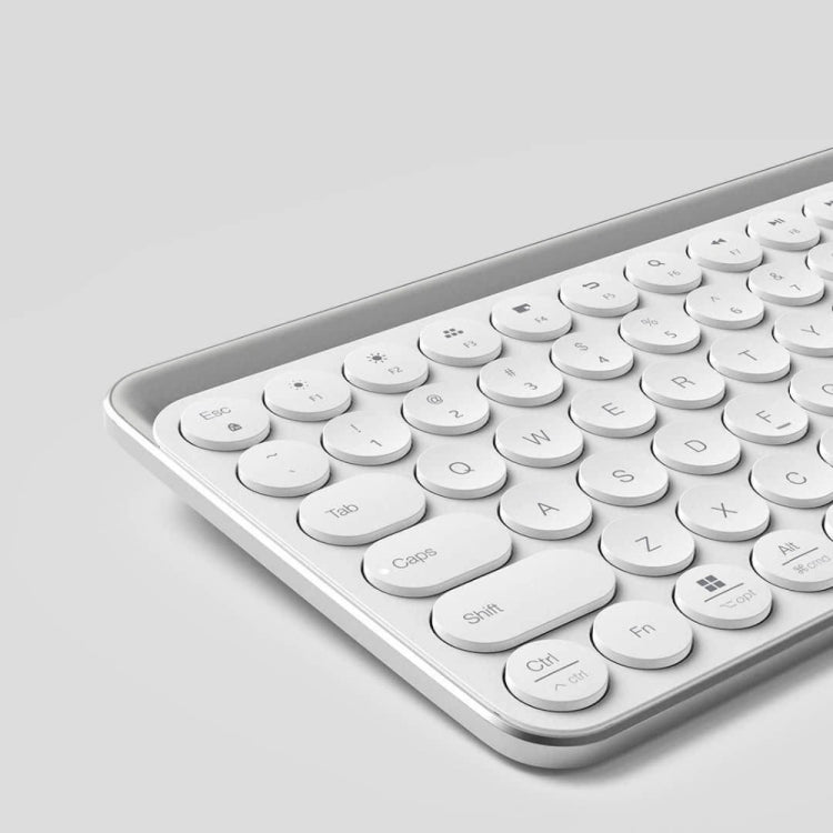 Original Xiaomi Youpin MIIIW 102 Keys Bluetooth + 2.4GHz Wireless Dual Modes Keyboard(White) - Wireless Keyboard by Xiaomi | Online Shopping South Africa | PMC Jewellery | Buy Now Pay Later Mobicred