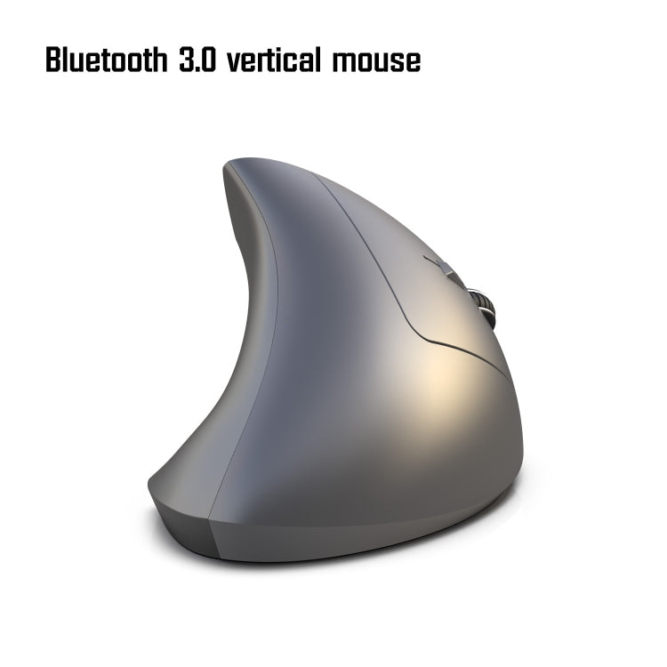 HXSJ T29 Bluetooth 3.0 Wireless Bluetooth 6-Keys 2400 DPI Adjustable Ergonomics Optical Vertical Mouse(Grey) - Wireless Mice by HXSJ | Online Shopping South Africa | PMC Jewellery | Buy Now Pay Later Mobicred