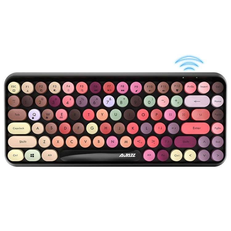 Ajazz 308I 84 Macaroon Keys Tablet Mobile Phone Computer Household Office Bluetooth Keyboard - Wireless Keyboard by Ajazz | Online Shopping South Africa | PMC Jewellery | Buy Now Pay Later Mobicred