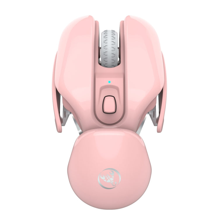 HXSJ T37 2.4GHz 1600dpi 3-modes Adjustable Wireless Mute Mouse (Pink) - Wireless Mice by HXSJ | Online Shopping South Africa | PMC Jewellery | Buy Now Pay Later Mobicred