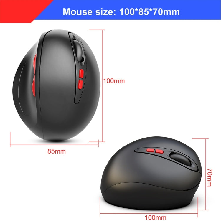 HXSJ T33 2.4GHz Ergonomic Optical Wireless Notebook PC Mouse (Black) - free shipping - PMC Jewellery - Order now!