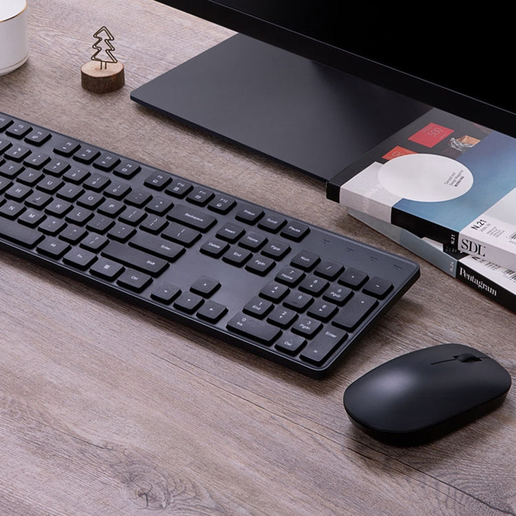 Original Xiaomi 2.4GHz Wireless Keyboard + Mouse Set 2 for Notebook Desktop Laptop(Black) - Wireless Keyboard by Xiaomi | Online Shopping South Africa | PMC Jewellery | Buy Now Pay Later Mobicred