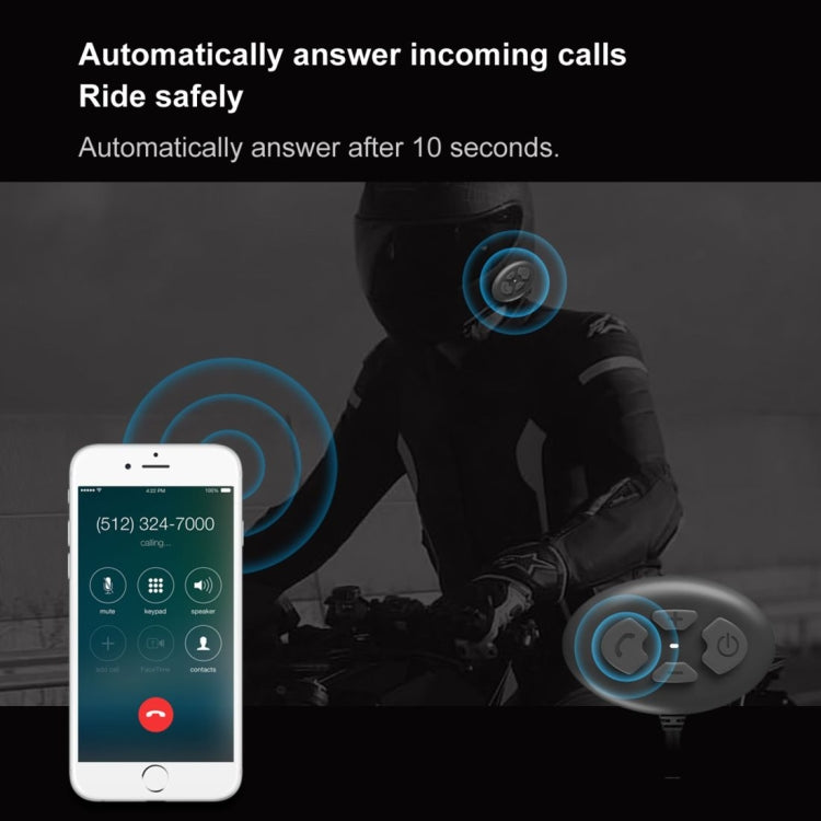 Dier DK11 800m Helmet Wireless Bluetooth Headset 5.0 Water-resistant Double Motorcycle Call headset - Motorcycle Walkie Talkie by PMC Jewellery | Online Shopping South Africa | PMC Jewellery | Buy Now Pay Later Mobicred