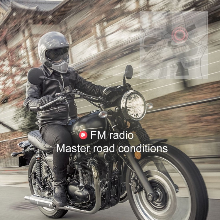 Dier DK11 800m Helmet Wireless Bluetooth Headset 5.0 Water-resistant Double Motorcycle Call headset - Motorcycle Walkie Talkie by PMC Jewellery | Online Shopping South Africa | PMC Jewellery | Buy Now Pay Later Mobicred