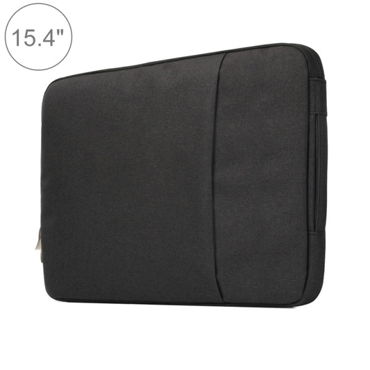 15.4 inch Universal Fashion Soft Laptop Denim Bags Portable Zipper Notebook Laptop Case Pouch for MacBook Air / Pro, Lenovo and other Laptops, Size: 39.2x28.5x2cm(Black) - 15 inch by PMC Jewellery | Online Shopping South Africa | PMC Jewellery | Buy Now Pay Later Mobicred