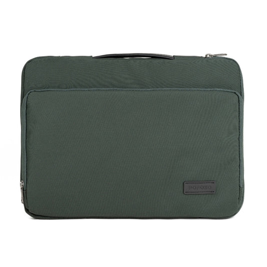 POFOKO E550 14 / 15.4 inch Portable Waterproof Polyester Laptop Handbag(Green) - Other by POFOKO | Online Shopping South Africa | PMC Jewellery | Buy Now Pay Later Mobicred