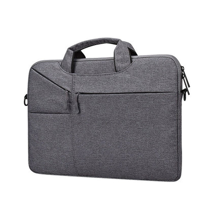 ST02S Waterproof Tear Resistance Hidden Portable Strap One-shoulder Handbag for 13.3 inch Laptops, with Suitcase Belt(Dark Gray) - 13.3 inch by PMC Jewellery | Online Shopping South Africa | PMC Jewellery | Buy Now Pay Later Mobicred