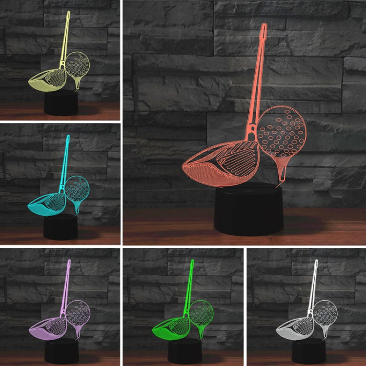 Golf Shape 3D Colorful LED Vision Light Table Lamp, Crack Remote Control Version - Novelty Lighting by PMC TechLife | Online Shopping South Africa | PMC TechLife | Buy Now Pay Later Mobicred
