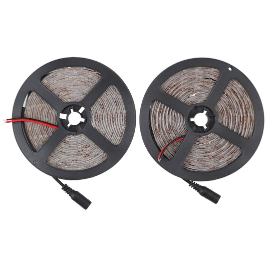 2pcs Bare Board 2835 SMD Dimmable White Light / Warm Light LED Rope Light, 60 LED/m, Length: 5m, 12V 2A 100-240V(EU Plug) - Bare Board Light by PMC Jewellery | Online Shopping South Africa | PMC Jewellery | Buy Now Pay Later Mobicred