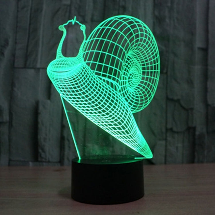 Snail Style 3D Touch Switch Control LED Light , 7 Color Discoloration Creative Visual Stereo Lamp Desk Lamp Night Light - Novelty Lighting by PMC TechLife | Online Shopping South Africa | PMC TechLife | Buy Now Pay Later Mobicred