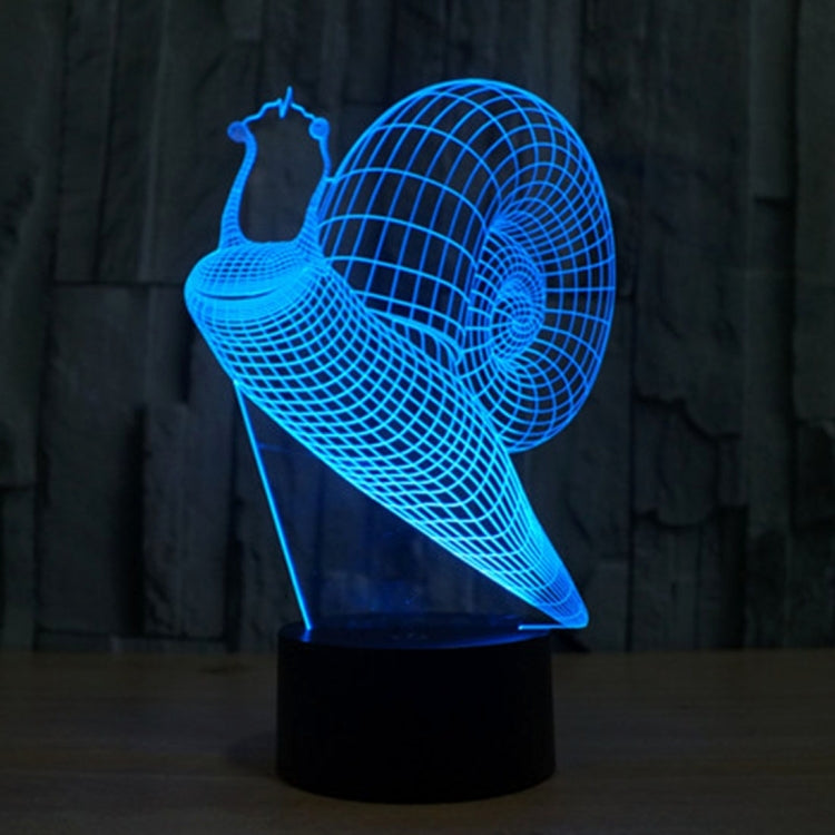 Snail Style 3D Touch Switch Control LED Light , 7 Color Discoloration Creative Visual Stereo Lamp Desk Lamp Night Light - Novelty Lighting by PMC TechLife | Online Shopping South Africa | PMC TechLife | Buy Now Pay Later Mobicred