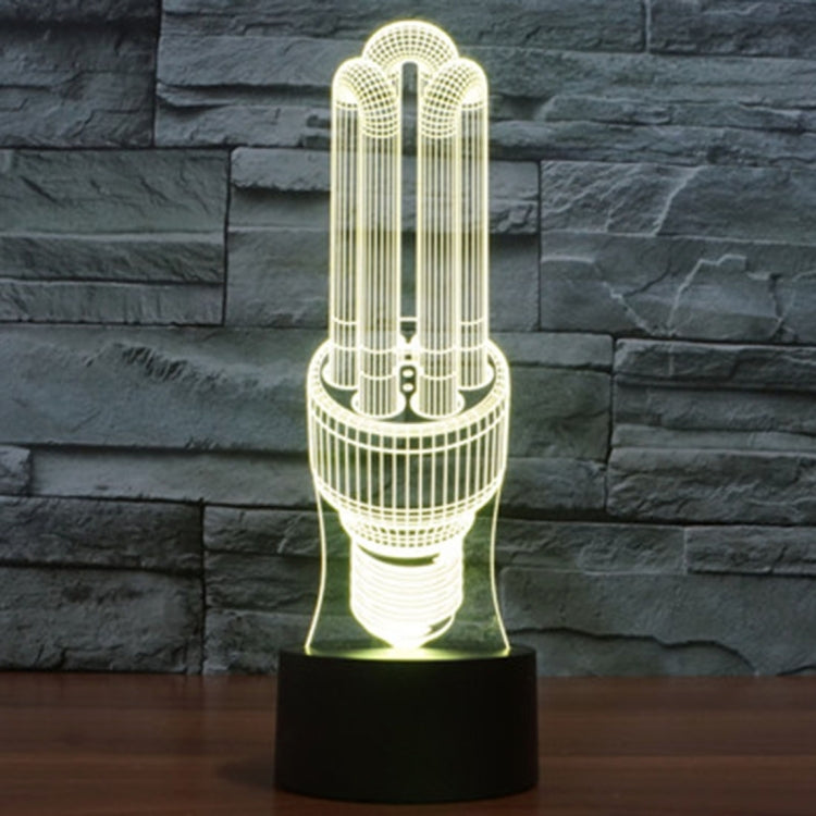 Energy-saving Lamp Style 3D Touch Switch Control LED Light , 7 Color Discoloration Creative Visual Stereo Lamp Desk Lamp Night Light - Novelty Lighting by PMC TechLife | Online Shopping South Africa | PMC TechLife | Buy Now Pay Later Mobicred