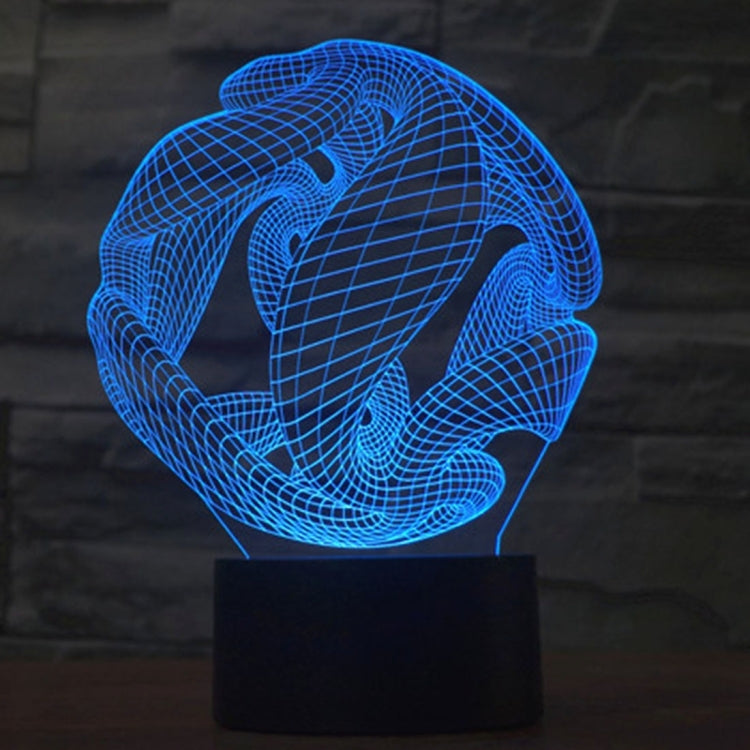 Abstract Style 3D Touch Switch Control LED Light , 7 Color Discoloration Creative Visual Stereo Lamp Desk Lamp Night Light - Novelty Lighting by PMC TechLife | Online Shopping South Africa | PMC TechLife | Buy Now Pay Later Mobicred