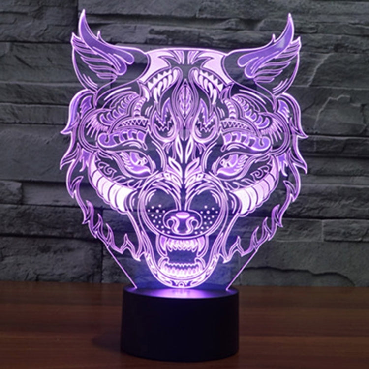 Leopard Shape 3D Touch Switch Control LED Light , 7 Colour Discoloration Creative Visual Stereo Lamp Desk Lamp Night Light - Novelty Lighting by PMC TechLife | Online Shopping South Africa | PMC TechLife | Buy Now Pay Later Mobicred