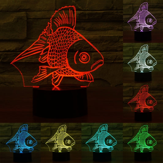 Goldfish Style 3D Touch Switch Control LED Light , 7 Color Discoloration Creative Visual Stereo Lamp Desk Lamp Night Light - Novelty Lighting by PMC Jewellery | Online Shopping South Africa | PMC Jewellery | Buy Now Pay Later Mobicred