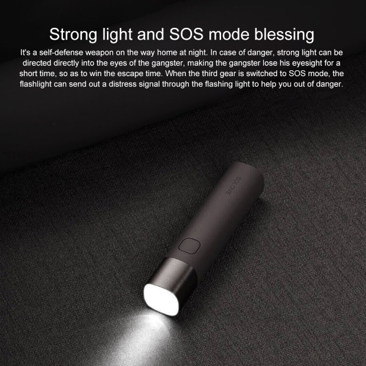 Original Xiaomi Youpin SOLOVE LED Flashlight 3000mAh USB Multi-function Portable Lighting(Purple) - LED Flashlight by Xiaomi | Online Shopping South Africa | PMC Jewellery | Buy Now Pay Later Mobicred