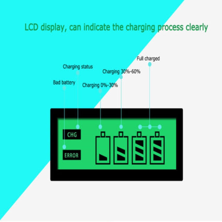 AC 100-240V 4 Slot Battery Charger for AA & AAA Battery, with LCD Display, EU Plug - free shipping - PMC Jewellery - Order now!