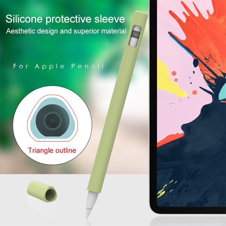 LOVE MEI For Apple Pencil 2 Triangle Shape Stylus Pen Silicone Protective Case Cover(Pink) - Pencil Accessories by LOVE MEI | Online Shopping South Africa | PMC TechLife | Buy Now Pay Later Mobicred