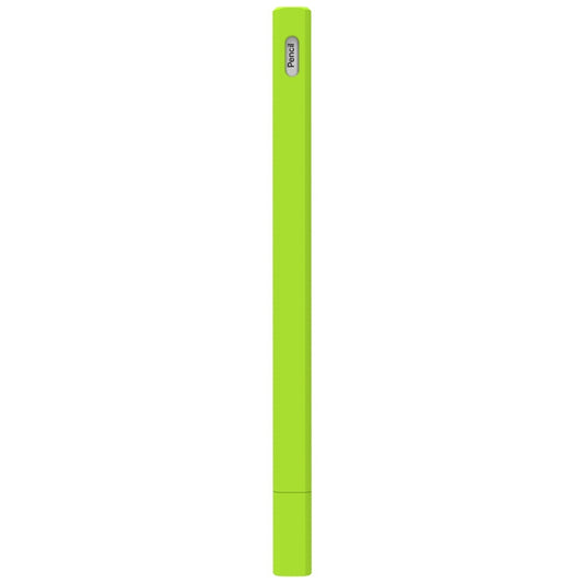 LOVE MEI For Apple Pencil 2 Triangle Shape Stylus Pen Silicone Protective Case Cover(Fluorescent Green) - Pencil Accessories by LOVE MEI | Online Shopping South Africa | PMC Jewellery