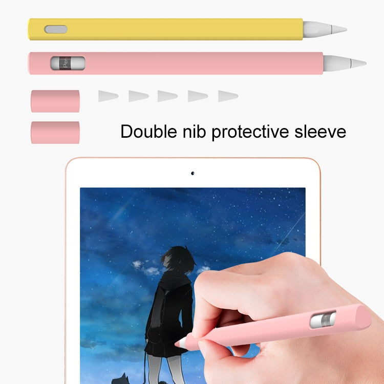LOVE MEI For Apple Pencil 1 Triangle Shape Stylus Pen Silicone Protective Case Cover (Blue) - Pencil Accessories by LOVE MEI | Online Shopping South Africa | PMC TechLife