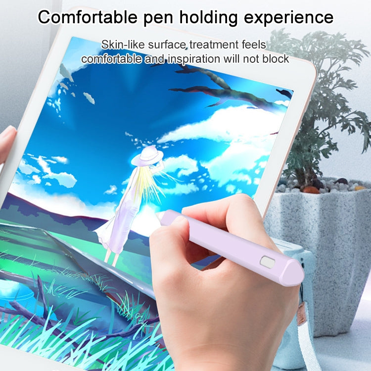 LOVE MEI For Apple Pencil 1 Triangle Shape Stylus Pen Silicone Protective Case Cover (Yellow) - Pencil Accessories by LOVE MEI | Online Shopping South Africa | PMC TechLife