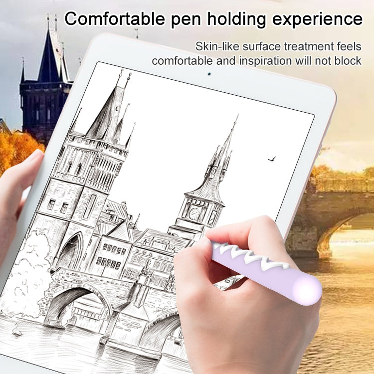 LOVE MEI For Apple Pencil 1 Stripe Design Stylus Pen Silicone Protective Case Cover(Black) - free shipping - PMC TechLife - Order now!