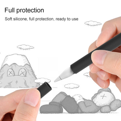 LOVE MEI For Apple Pencil 2 Middle Finger Shape Stylus Pen Silicone Protective Case Cover (Black) - Pencil Accessories by LOVE MEI | Online Shopping South Africa | PMC Jewellery