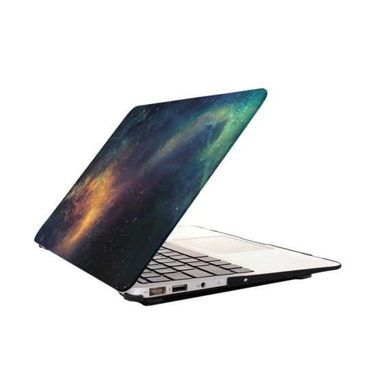 For Macbook Air 13.3 inch Starry Sky Patterns Apple Laptop Water Decals PC Protective Case(Green) - MacBook Air Cases by PMC Jewellery | Online Shopping South Africa | PMC Jewellery | Buy Now Pay Later Mobicred