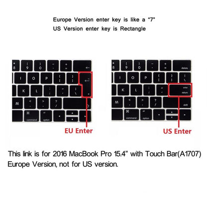 ENKAY Hat-Prince 2 in 1 Frosted Hard Shell Plastic Protective Case + Europe Version Ultra-thin TPU Keyboard Protector Cover for 2016 MacBook Pro 15.4 Inch with Touch Bar (A1707) (White) - MacBook Pro Cases by ENKAY | Online Shopping South Africa | PMC Jewellery | Buy Now Pay Later Mobicred