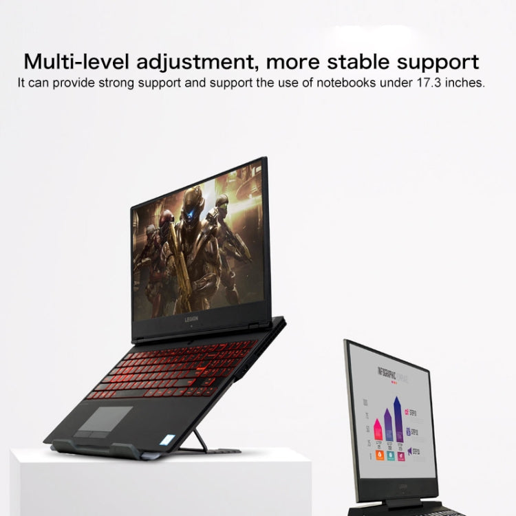 Lenovo Z2 Legion Gears Aluminum Alloy Notebook Laptop Desktop Heat Radiation Holder Cooling Bracket (Grey) - Laptop Stand by Lenovo | Online Shopping South Africa | PMC Jewellery | Buy Now Pay Later Mobicred