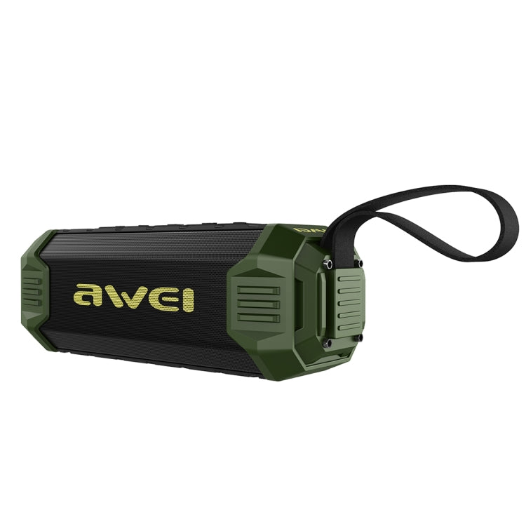 awei Y280 IPX4 Bluetooth Speaker Power Bank with Enhanced Bass, Built-in Mic, Support FM / USB / TF Card / AUX(Green) - Desktop Speaker by awei | Online Shopping South Africa | PMC Jewellery | Buy Now Pay Later Mobicred