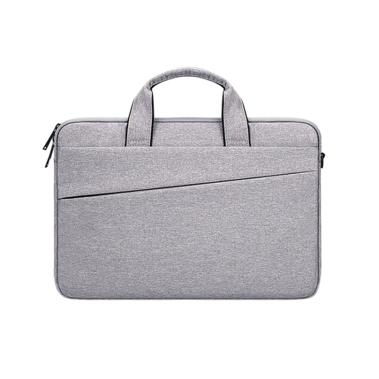 ST03S 15.6 inch Double Side Pockets Wearable Oxford Cloth Soft Handle Portable Laptop Tablet Bag(Grey) - 15.6 - 17 inch by PMC Jewellery | Online Shopping South Africa | PMC Jewellery | Buy Now Pay Later Mobicred