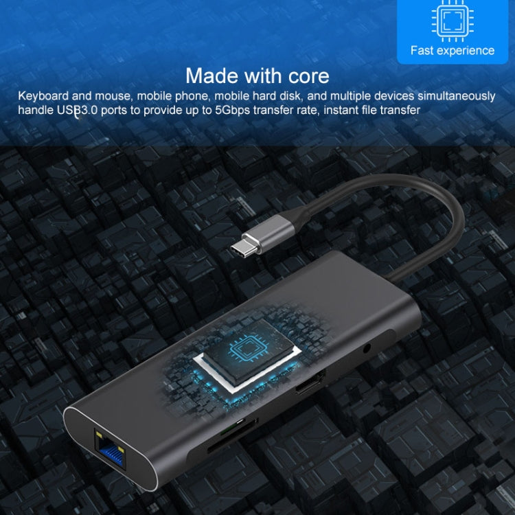 Blueendless 9 In 1 Multi-function Type-C / USB-C HUB Expansion Dock - USB HUB by Blueendless | Online Shopping South Africa | PMC Jewellery | Buy Now Pay Later Mobicred